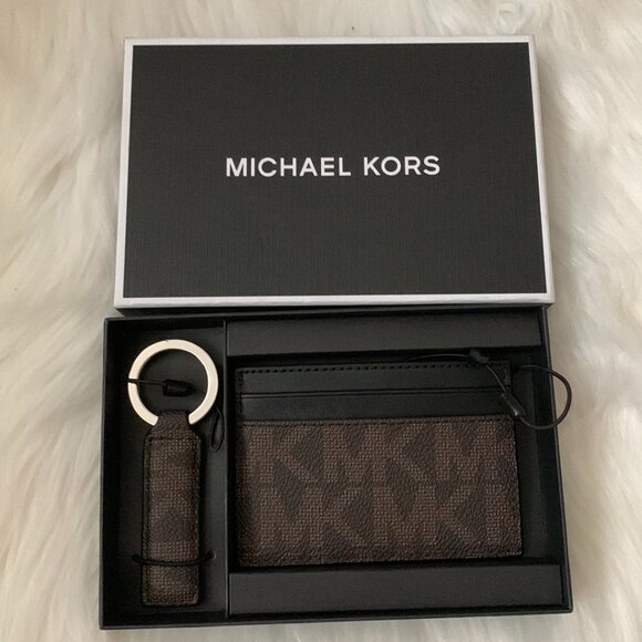 MICHAEL KORS Men's Card Case & Key Ring Boxed Set - Picture 1 of 3